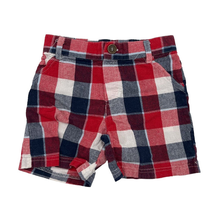 Elastic Waist Shorts / Plaid