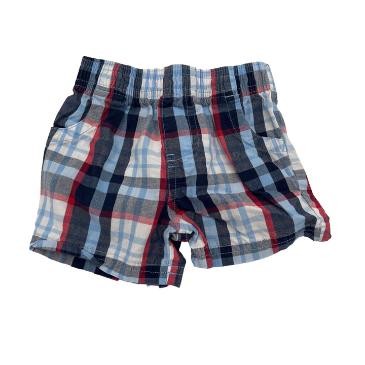 Elastic Waist Shorts / Plaid