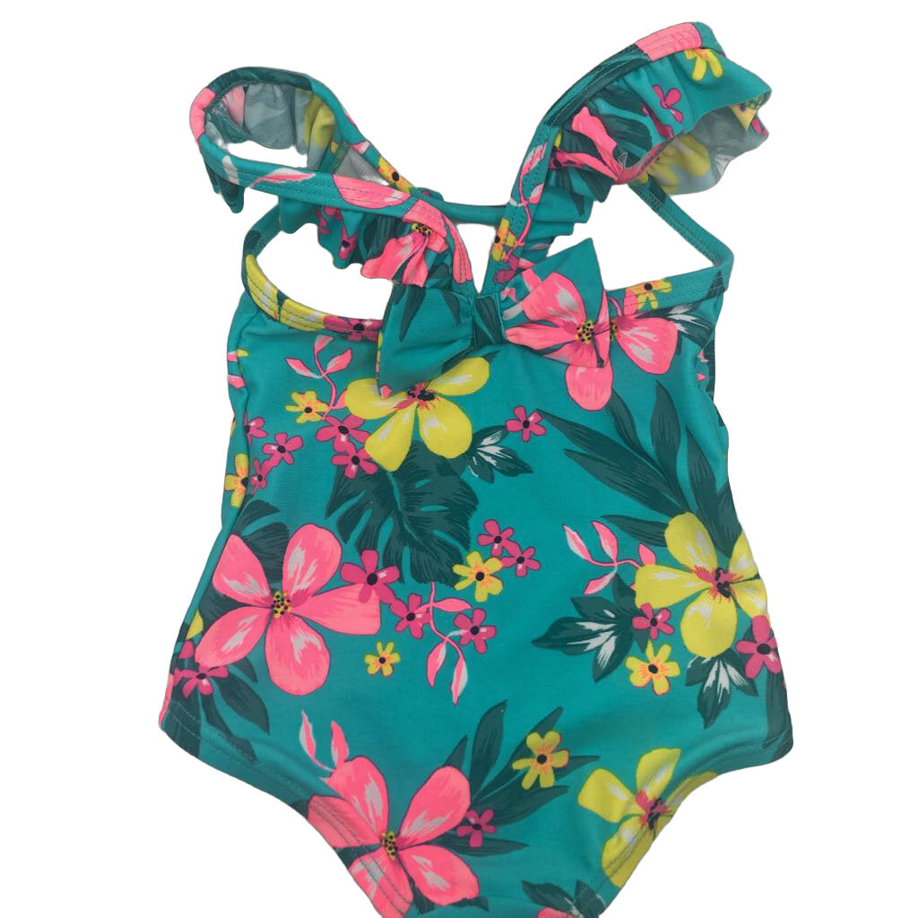 One Pc Bathing Suit / Flowers