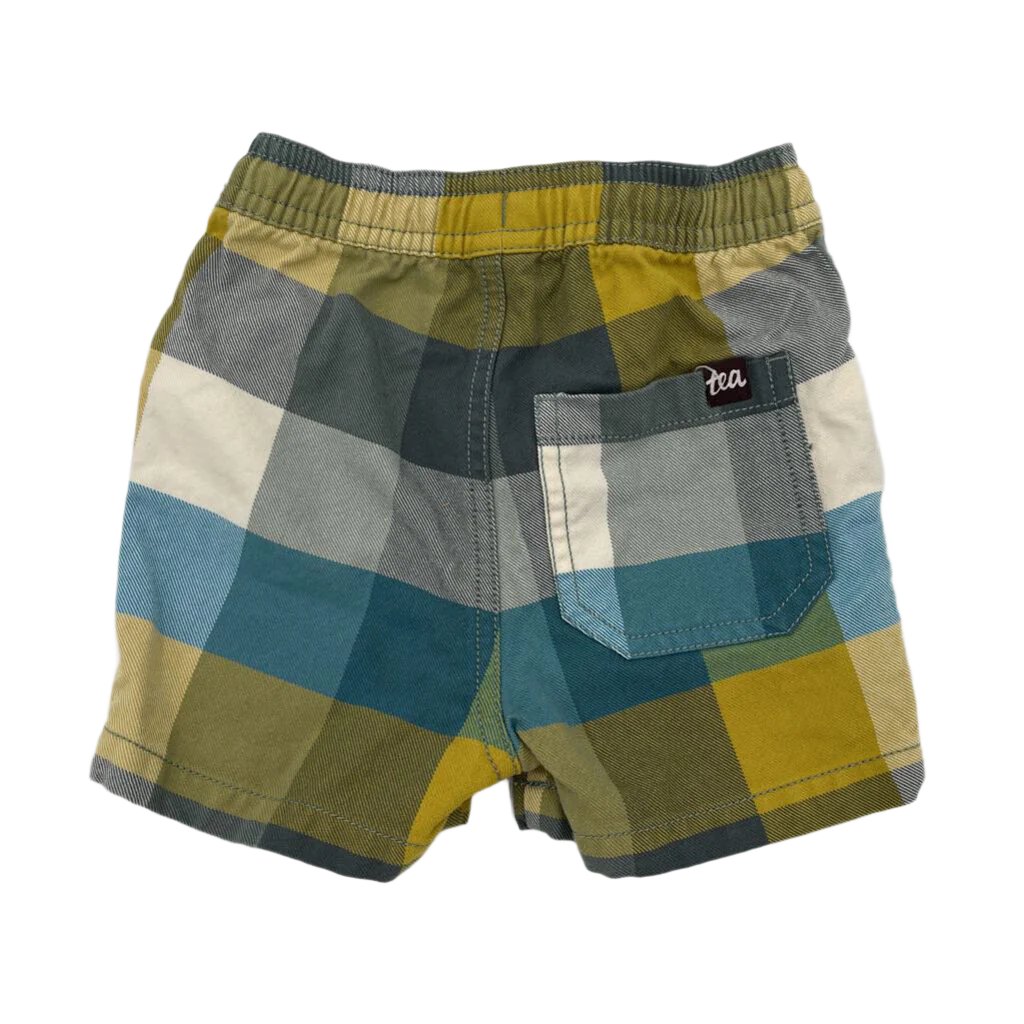 Elastic Waist Shorts / Plaid