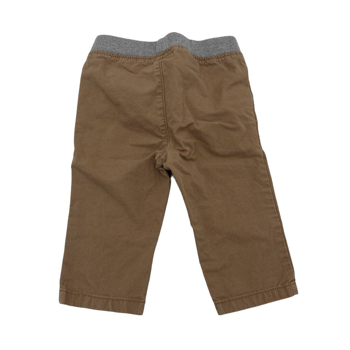 Elastic Waist Khaki Pants