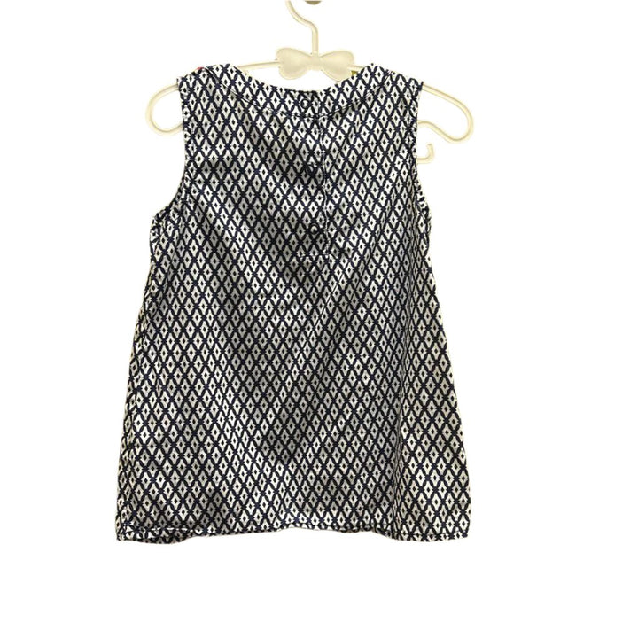 Sleeveless Shirt / Pom Fringe w Pattern