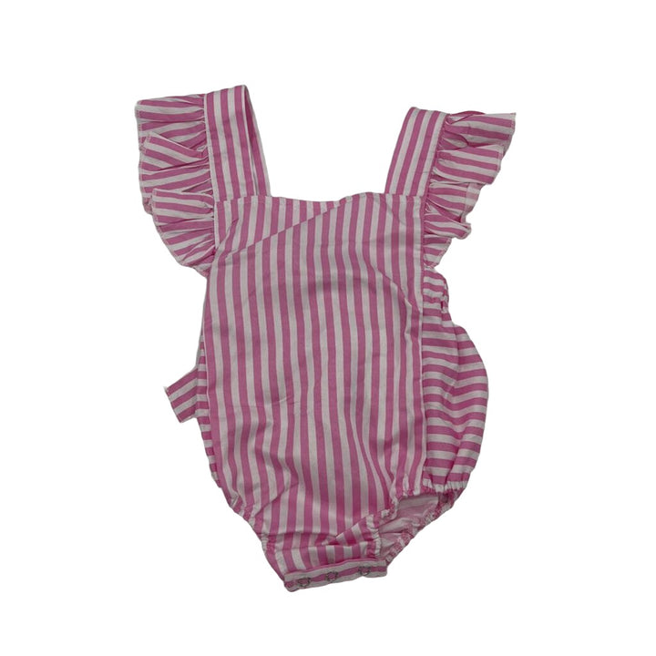 Romper - Stripe - Ties in Back