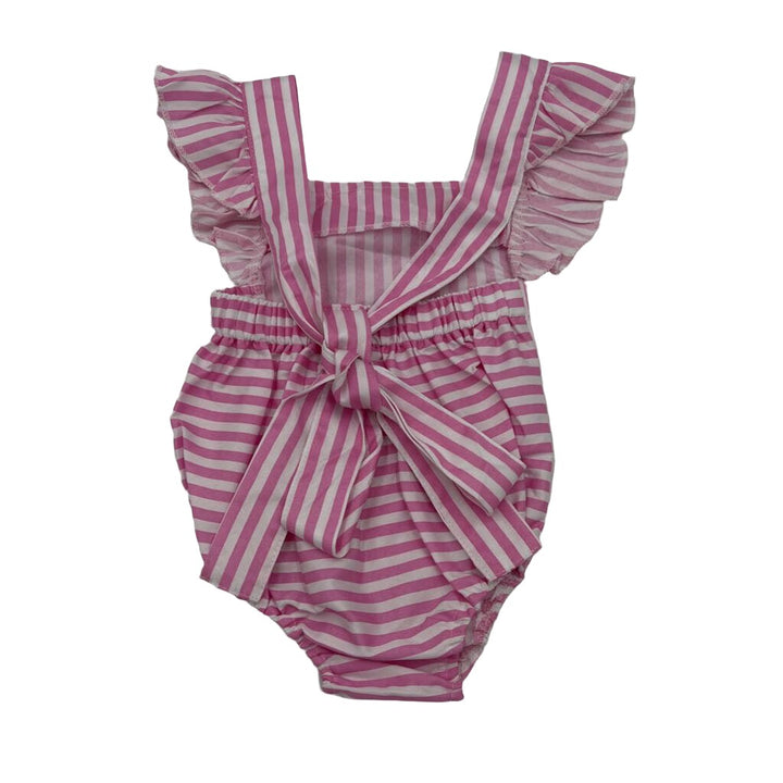 Romper - Stripe - Ties in Back