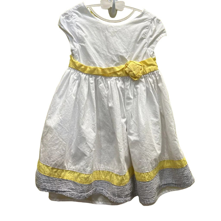 SS Dress w/Seersucker Trim