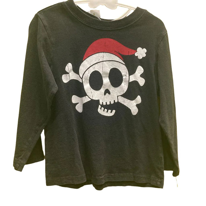 LS Shirt / Skull w Christmas Hat