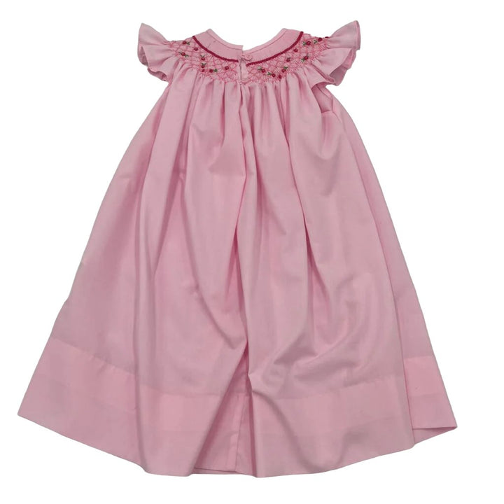 Smocked Dress / Embroidered Flowers