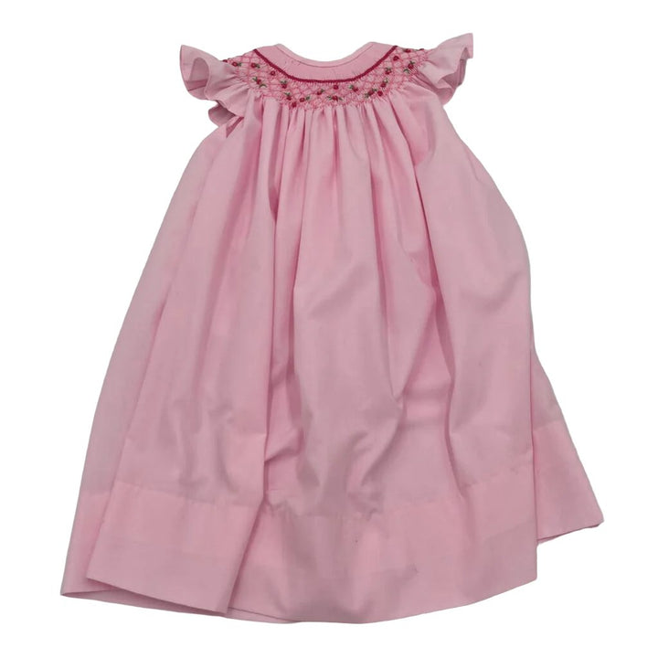 Smocked Dress / Embroidered Flowers