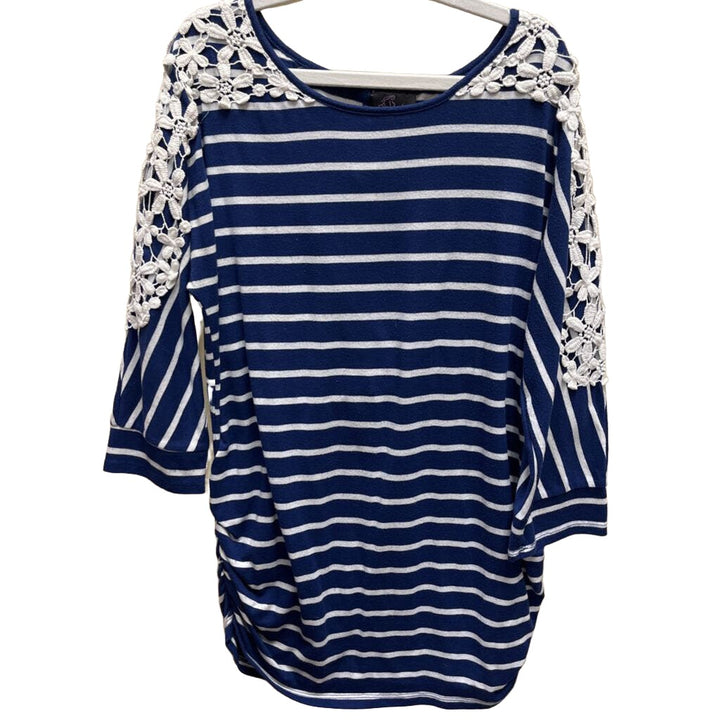 Qrt Sleeve Striped Shirt