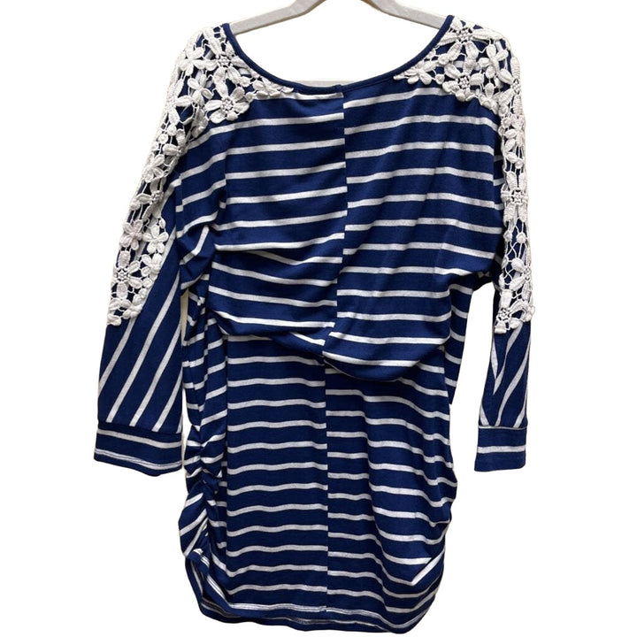 Qrt Sleeve Striped Shirt