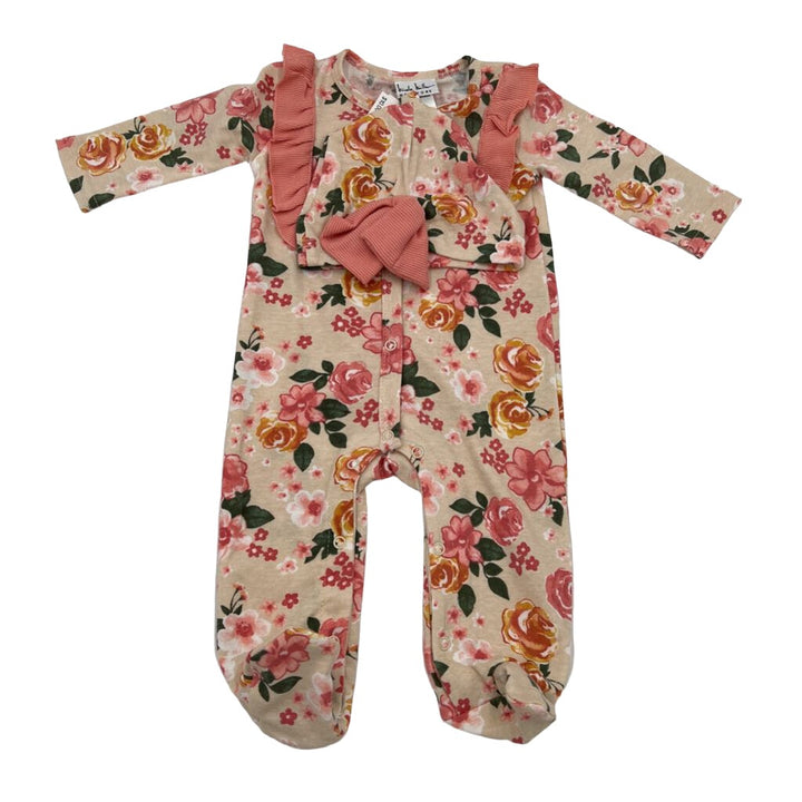 Footed LS Onesie w/Cap