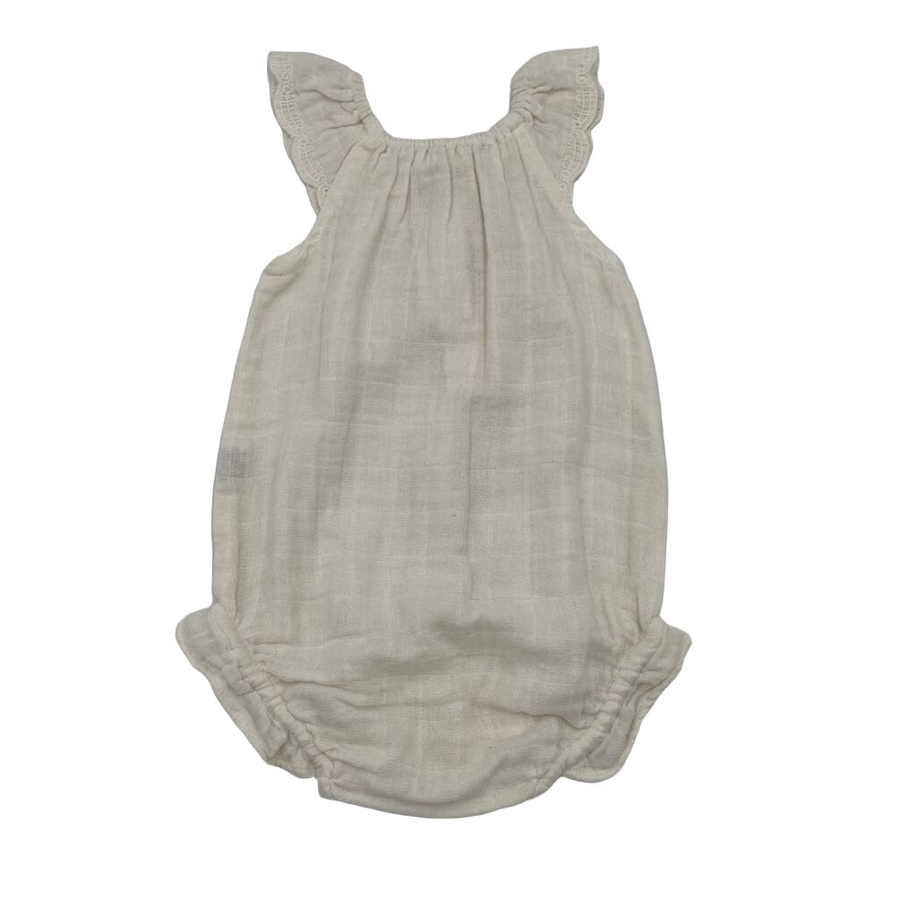 Sleeveless Muslin Romper