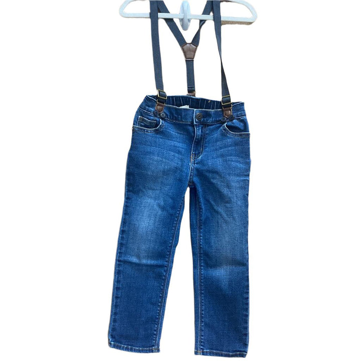 Denim Pants w/Suspenders