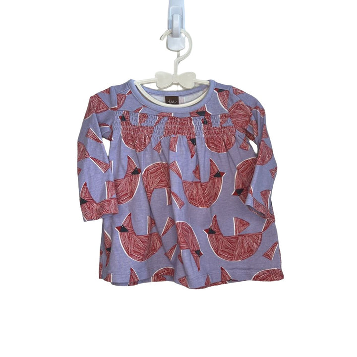 LS Cotton Dress / Cardinals