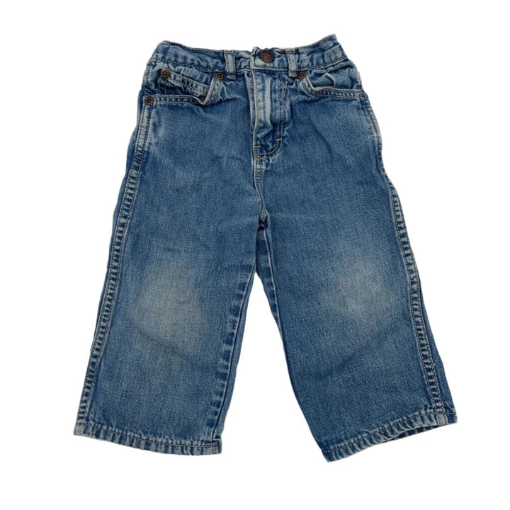 Elastic Waist Denim Pants
