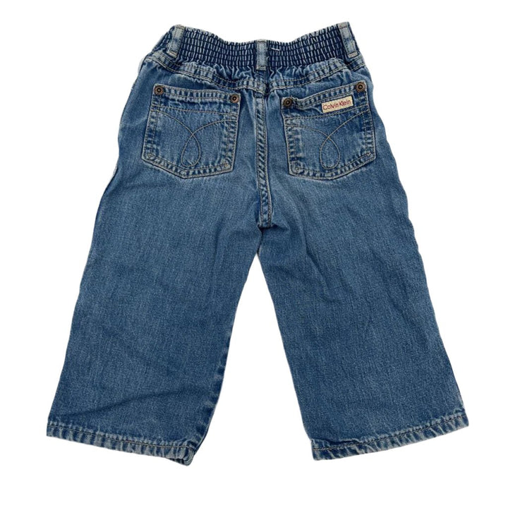 Elastic Waist Denim Pants