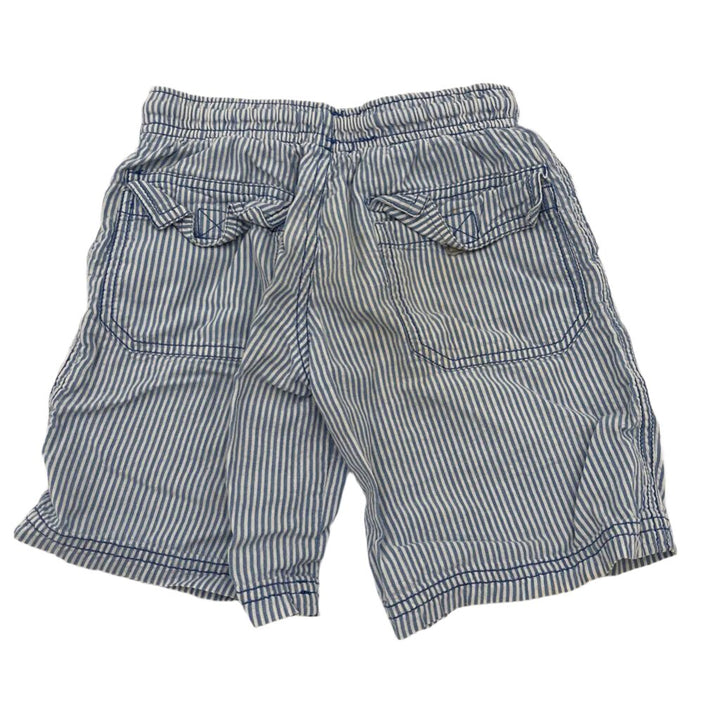Elastic Waist Seersucker Shorts