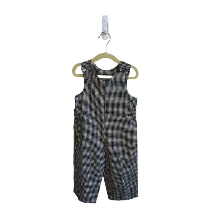 Checkered Overall Romper