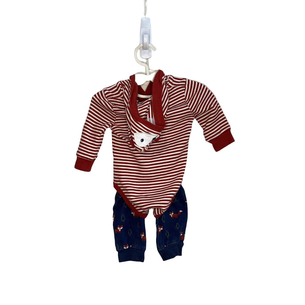 LS Hooded Onesie Set / Fox