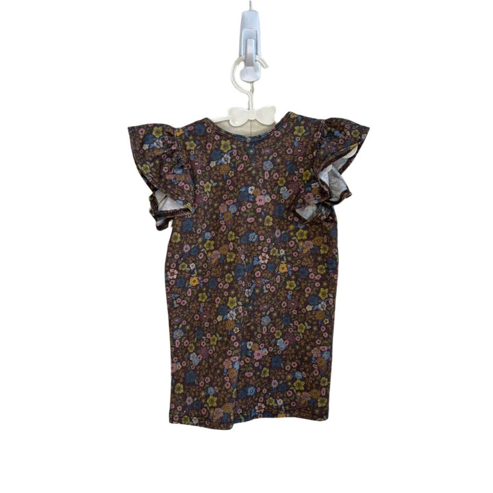 Ruffle Sleeve Shirt / Flowers
