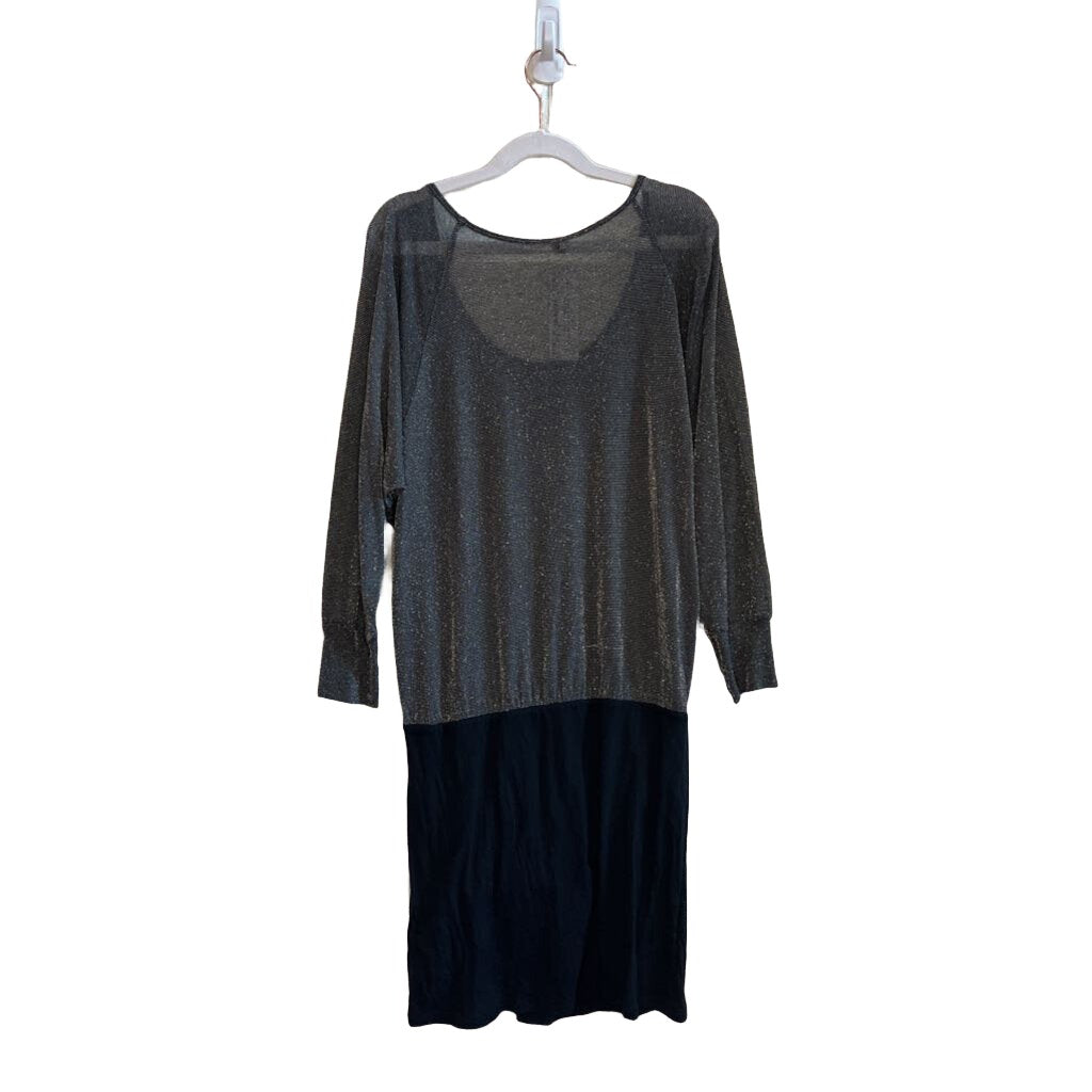 Qtr Sleeve Dress Shirt / Glittery