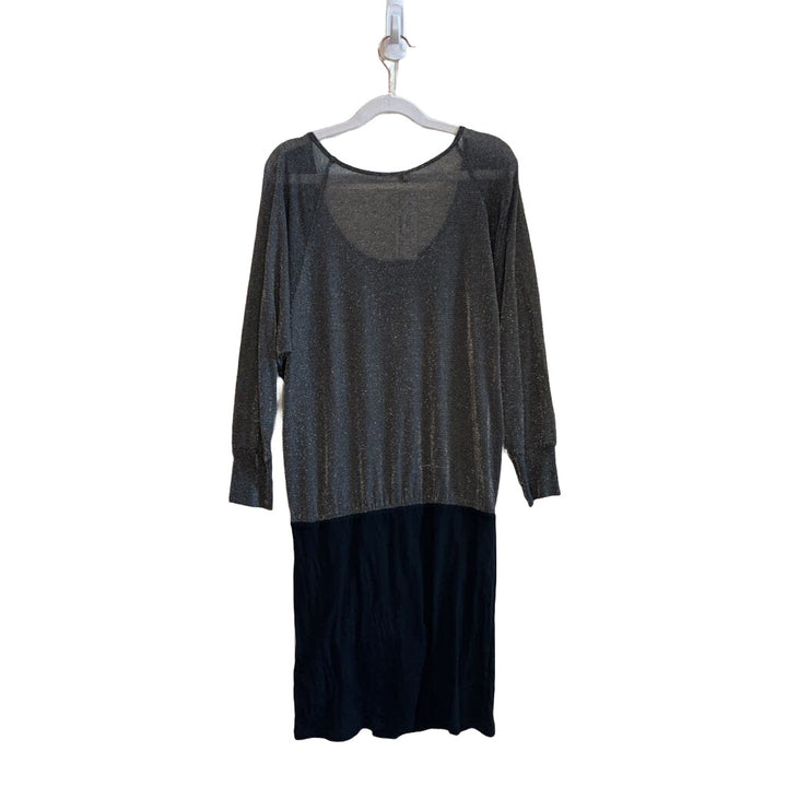 Qtr Sleeve Dress Shirt / Glittery