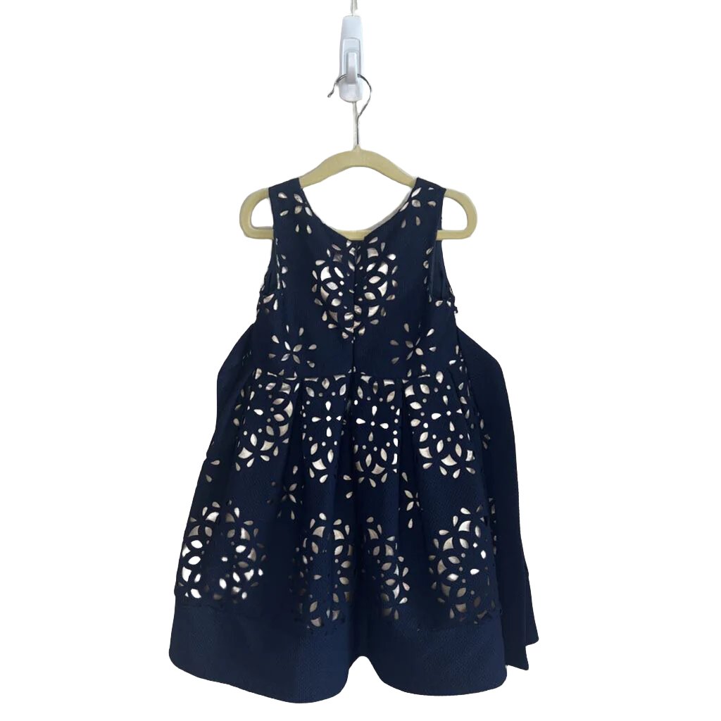 Sleeveless Floral Overlay Dress