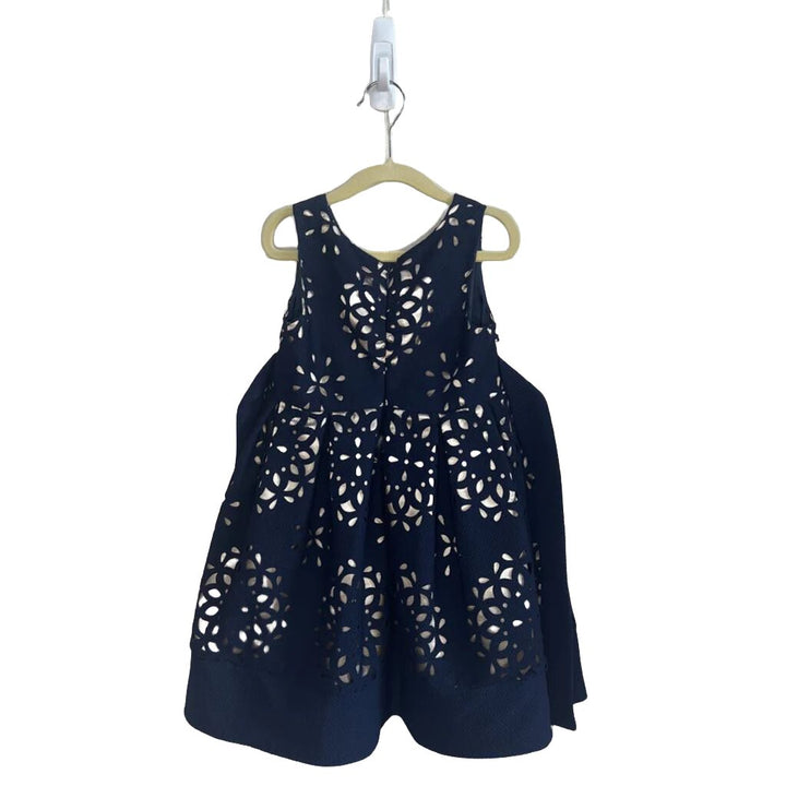 Sleeveless Floral Overlay Dress