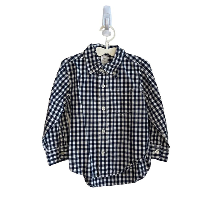 LS Button Up Checkered Shirt