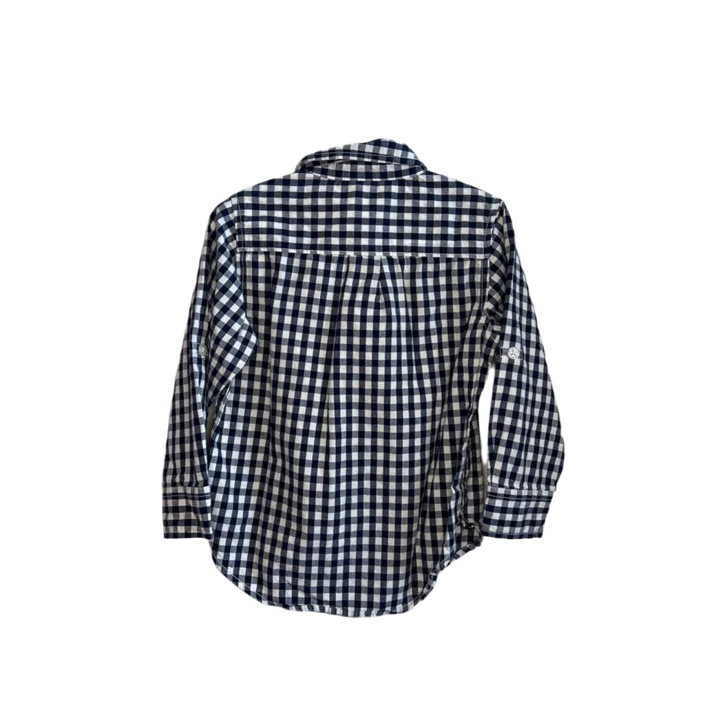 LS Button Up Checkered Shirt