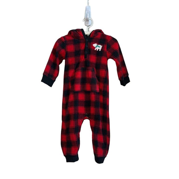 LS Fleece Footless Onesie w Hood