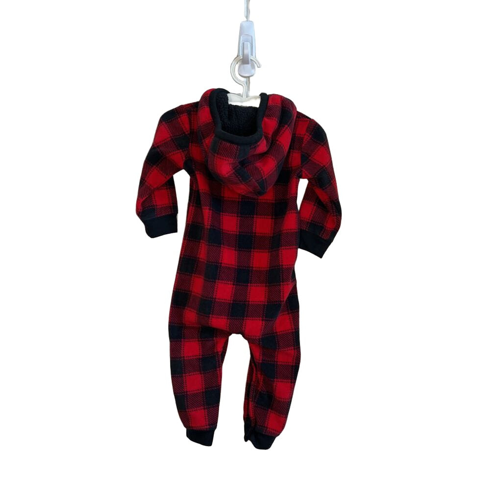 LS Fleece Footless Onesie w Hood