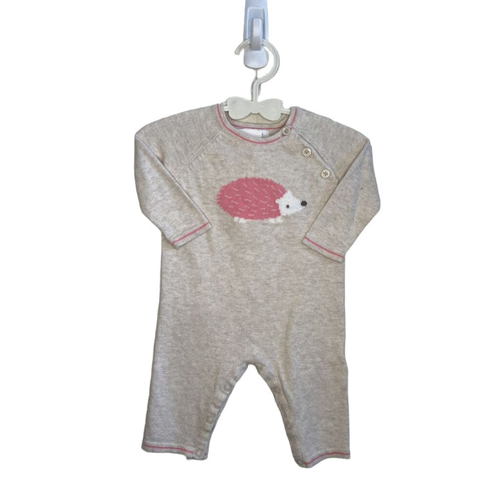 LS Cotton Romper / Hedgehog