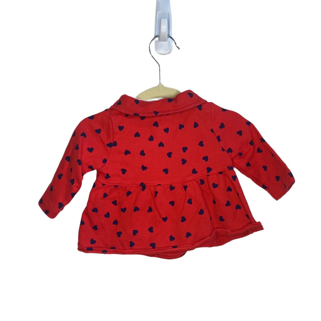 Collared Button Jacket / Hearts