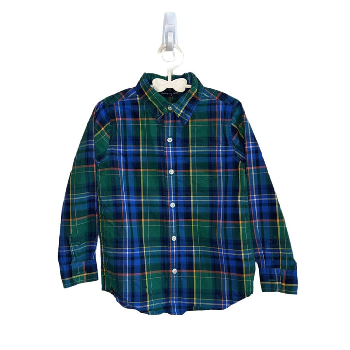 LS Checkered Button-Down Shirt