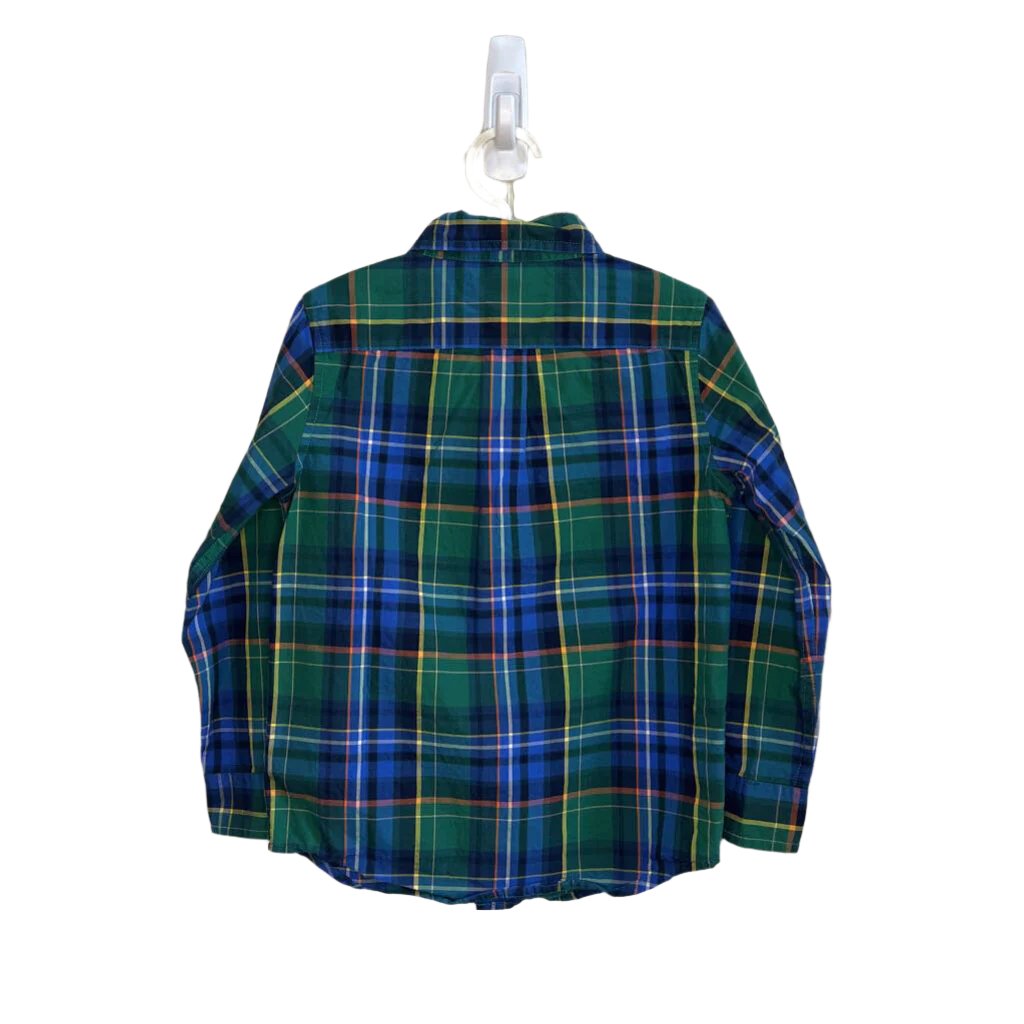 LS Checkered Button-Down Shirt