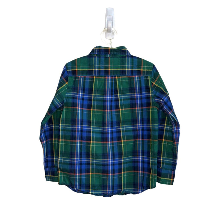 LS Checkered Button-Down Shirt