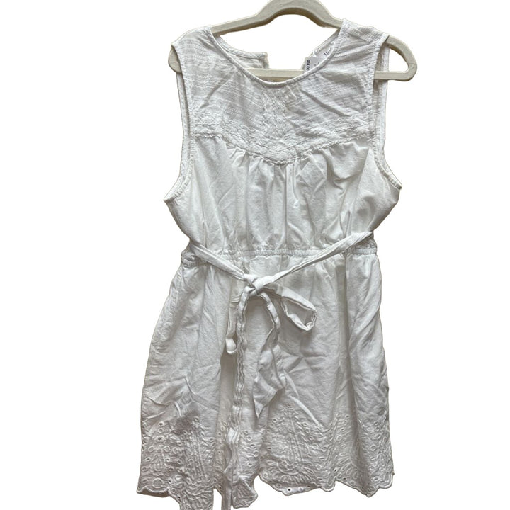 Sleeveless Tie Waist Shirt