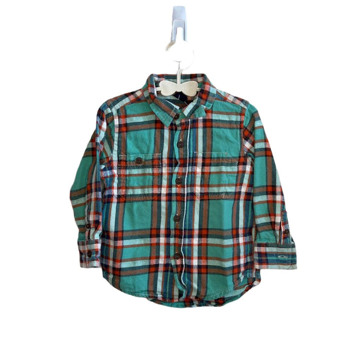 LS Flannel Button-Down