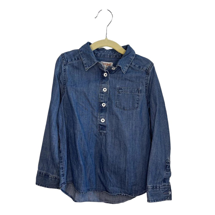LS Collared Jean Shirt