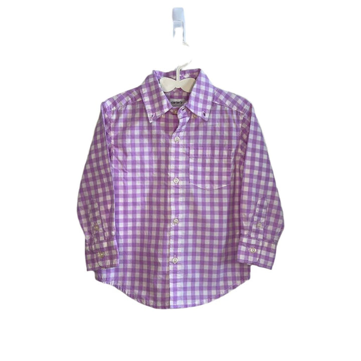 LS Collared Button Down / Checkered