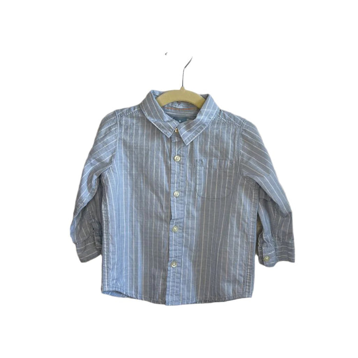 LS Striped Button Down