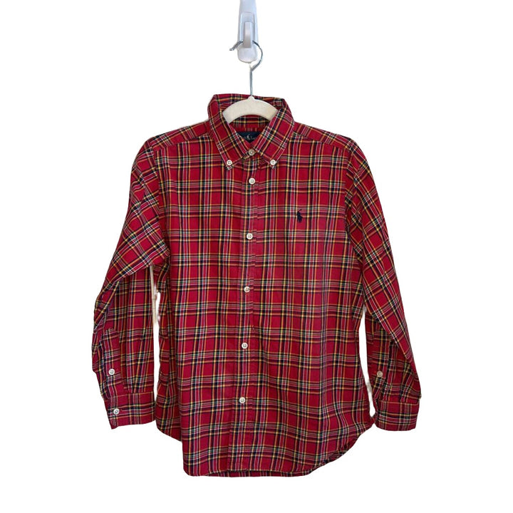 LS Collared Button Down / Checkered