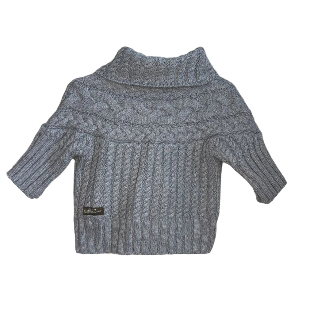 LS Cowl Neck Sweater / Side Buttons
