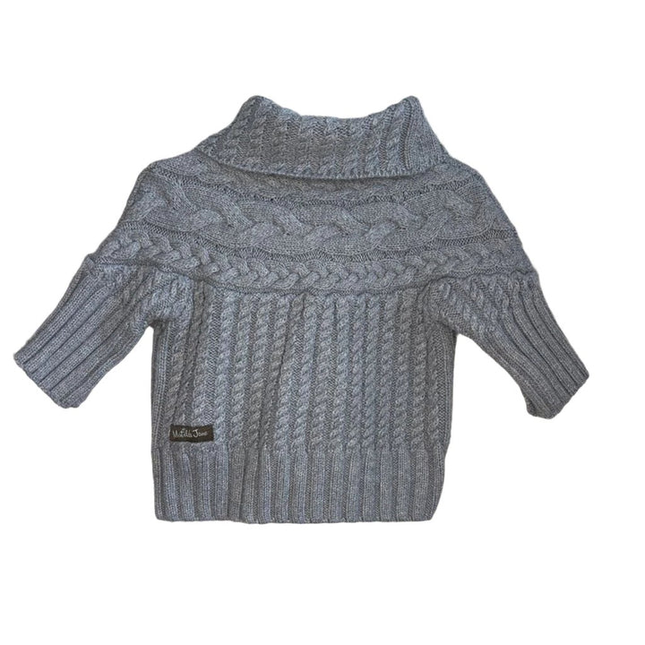 LS Cowl Neck Sweater / Side Buttons