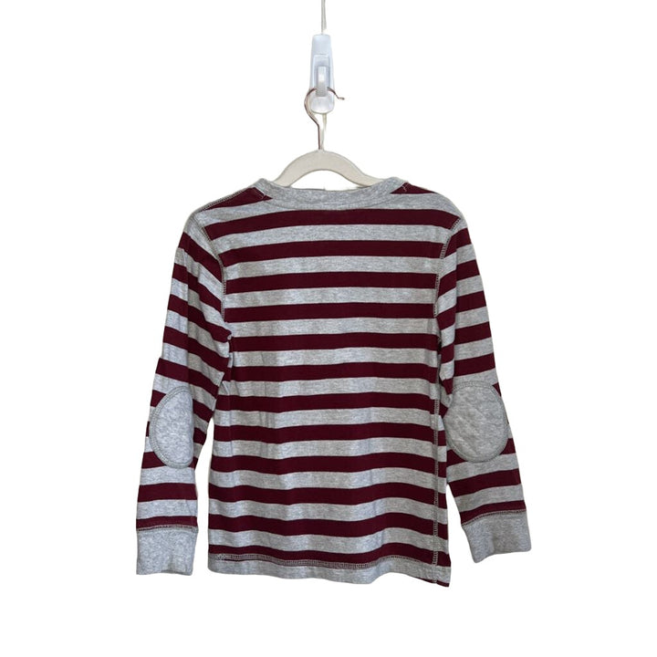 LS Striped Hoodie Shirt