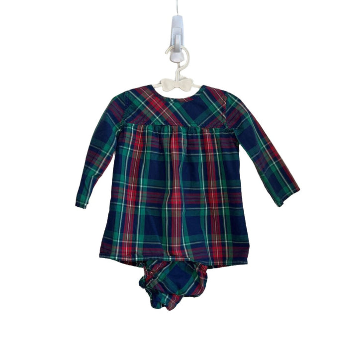 Ls Plaid Holiday Dress