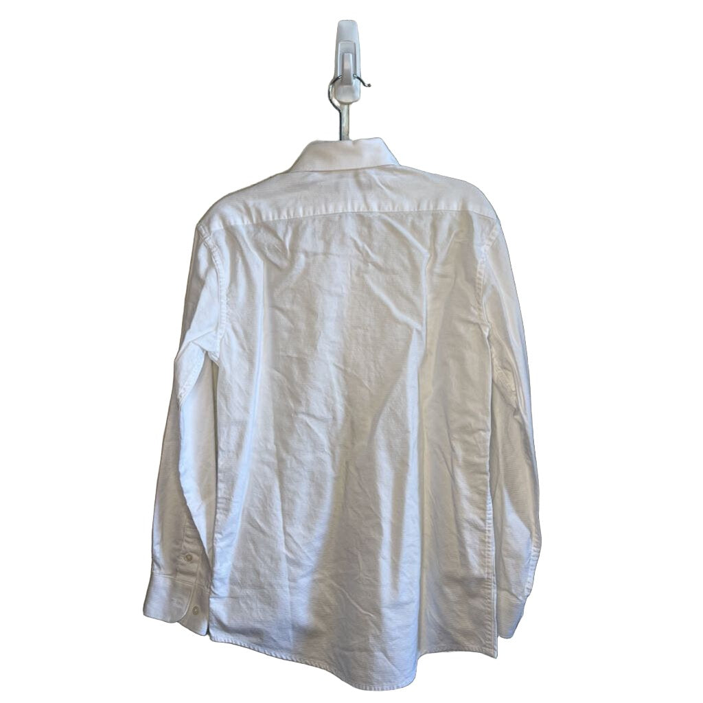 LS Striped Collared Button Down