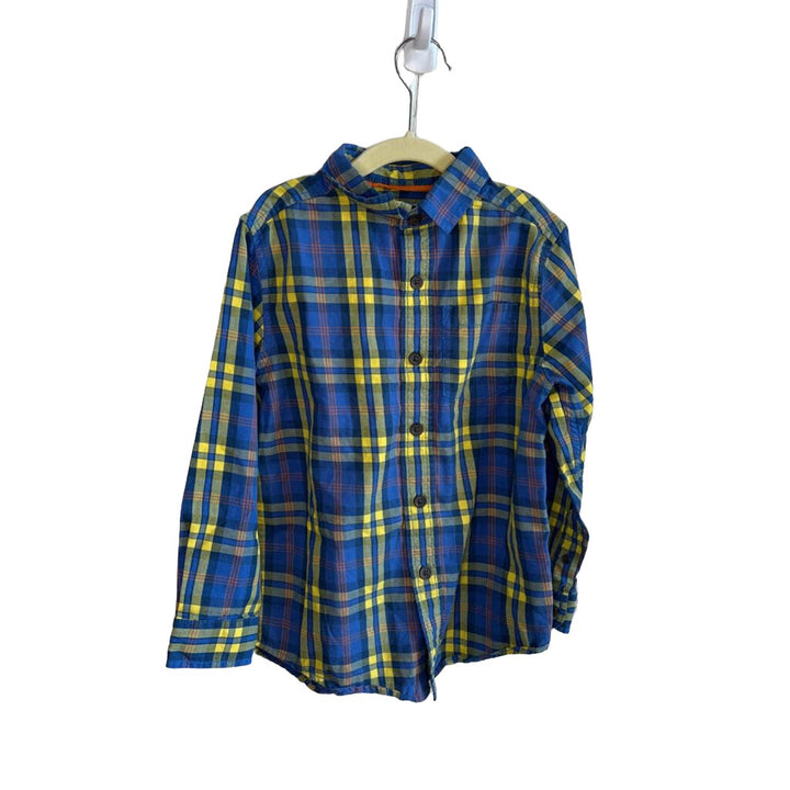 LS Button Down Checkered Shirt