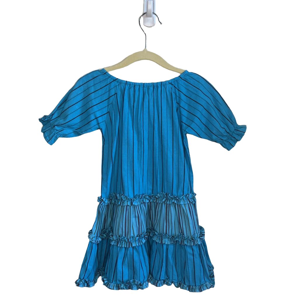 Qtr Sleeve Striped Dress